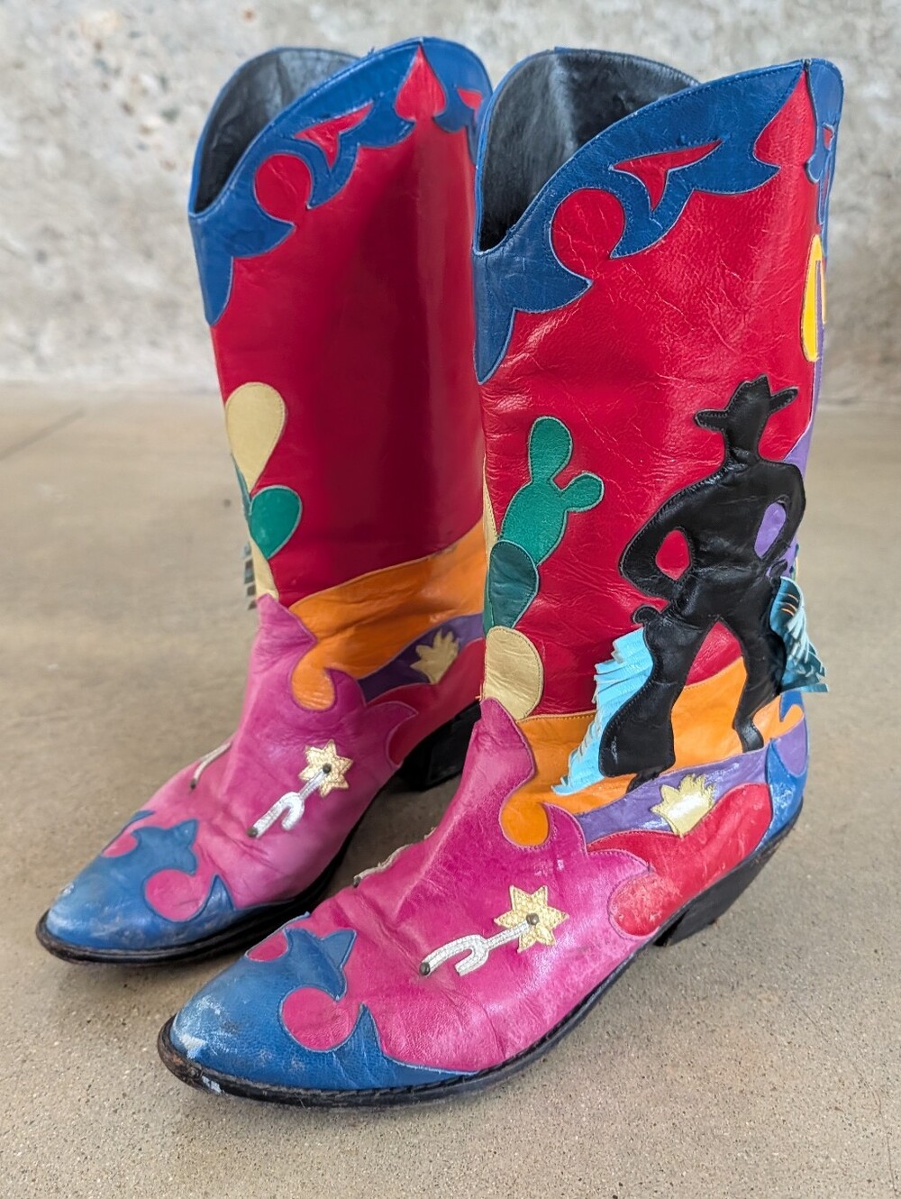Vintage Zalo Italian Cowboy Boots